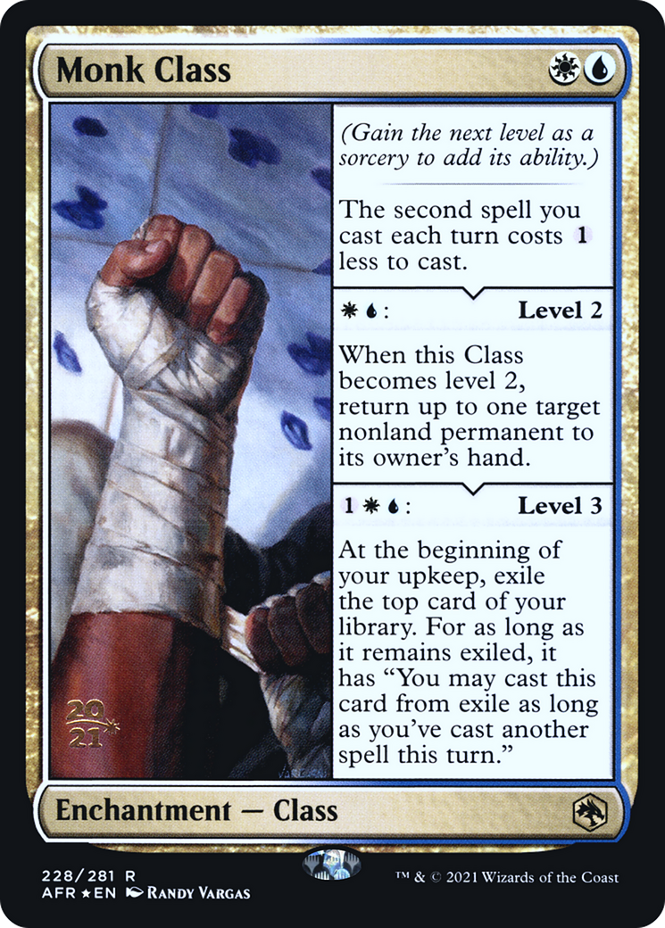 Monk Class (PRE-228) [Adventures in the Forgotten Realms Promos] Foil