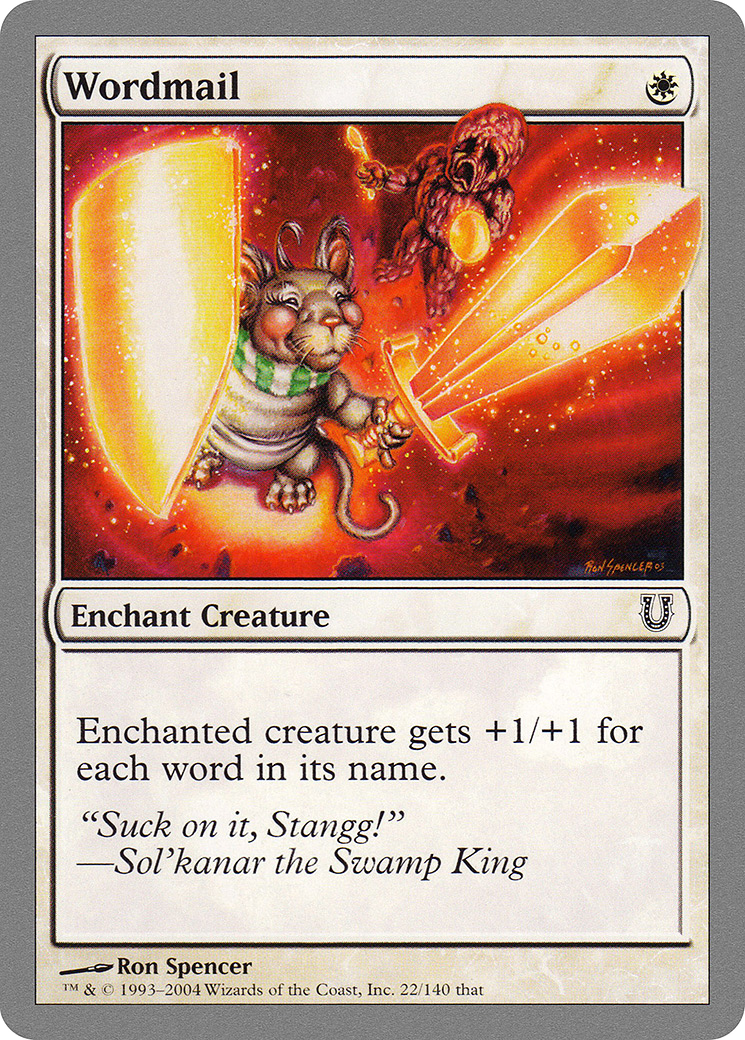 Wordmail (UNH-022) [Unhinged] Foil