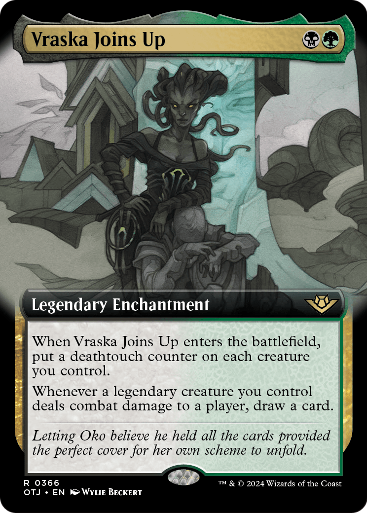 Vraska Joins Up (Extended Art) (OTJ-366) [Outlaws of Thunder Junction] Foil