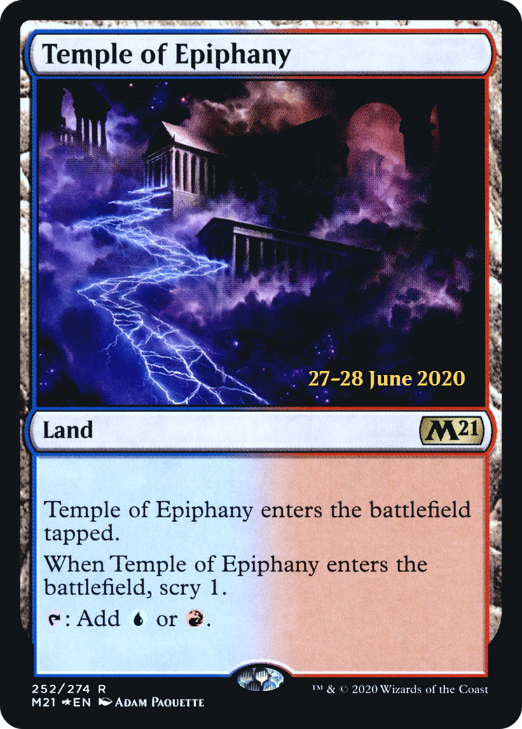 Temple of Epiphany (M21) (PRE-252) [Core Set 2021 Promos] Foil