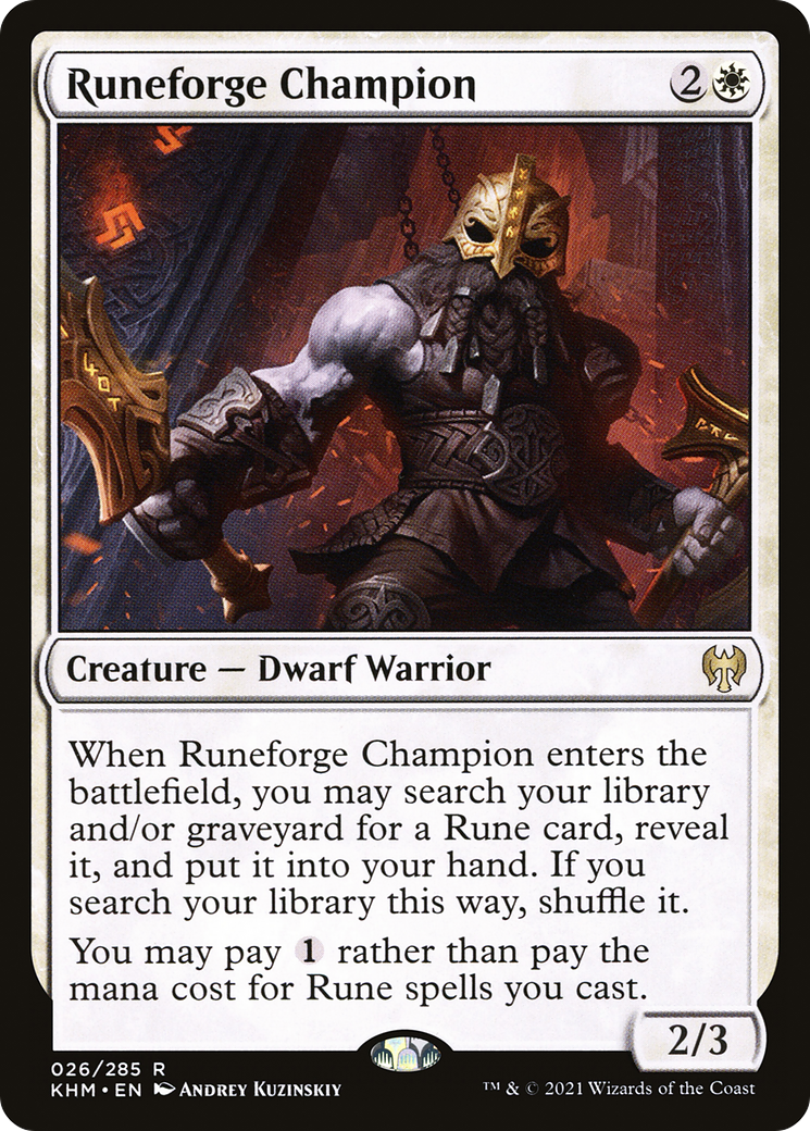 Runeforge Champion - Foil [Kaldheim]
