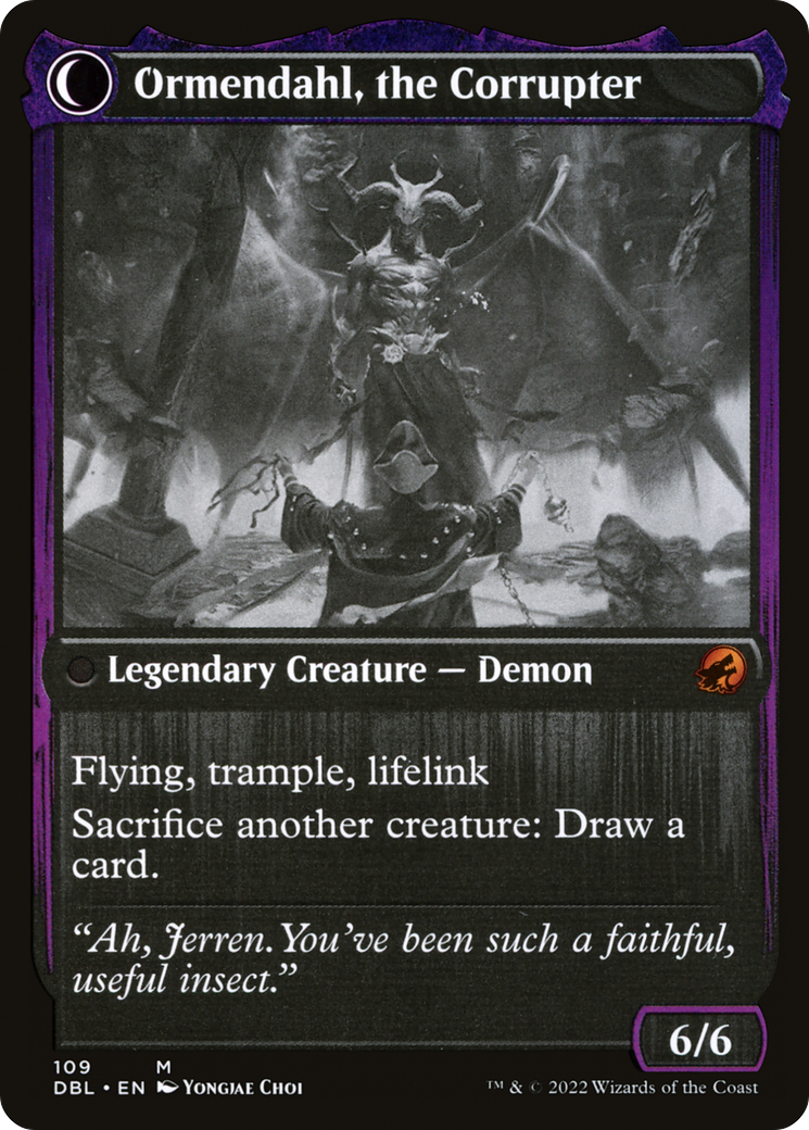 Jerren, Corrupted Bishop (DBL-109) [Innistrad: Double Feature] Foil