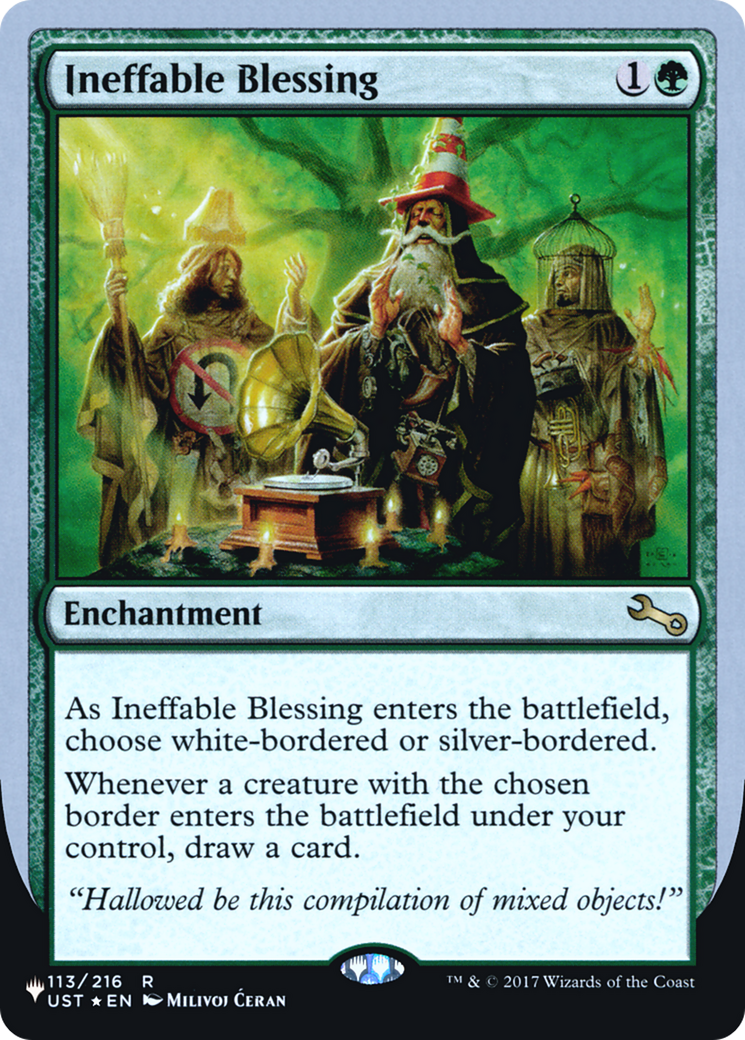Ineffable Blessing (C) (LIST-113/216) [The List (Unfinity Foil Edition)] Foil