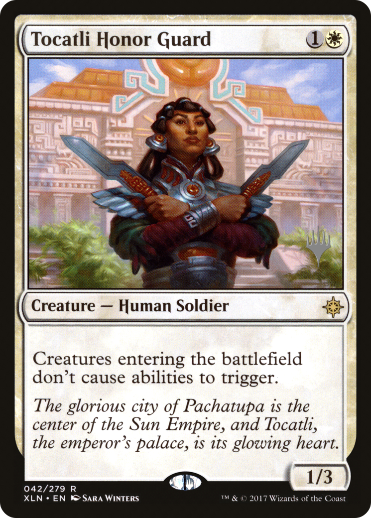 Tocatli Honor Guard (PPM20-042) [Promo Pack: Ixalan Promos] Foil