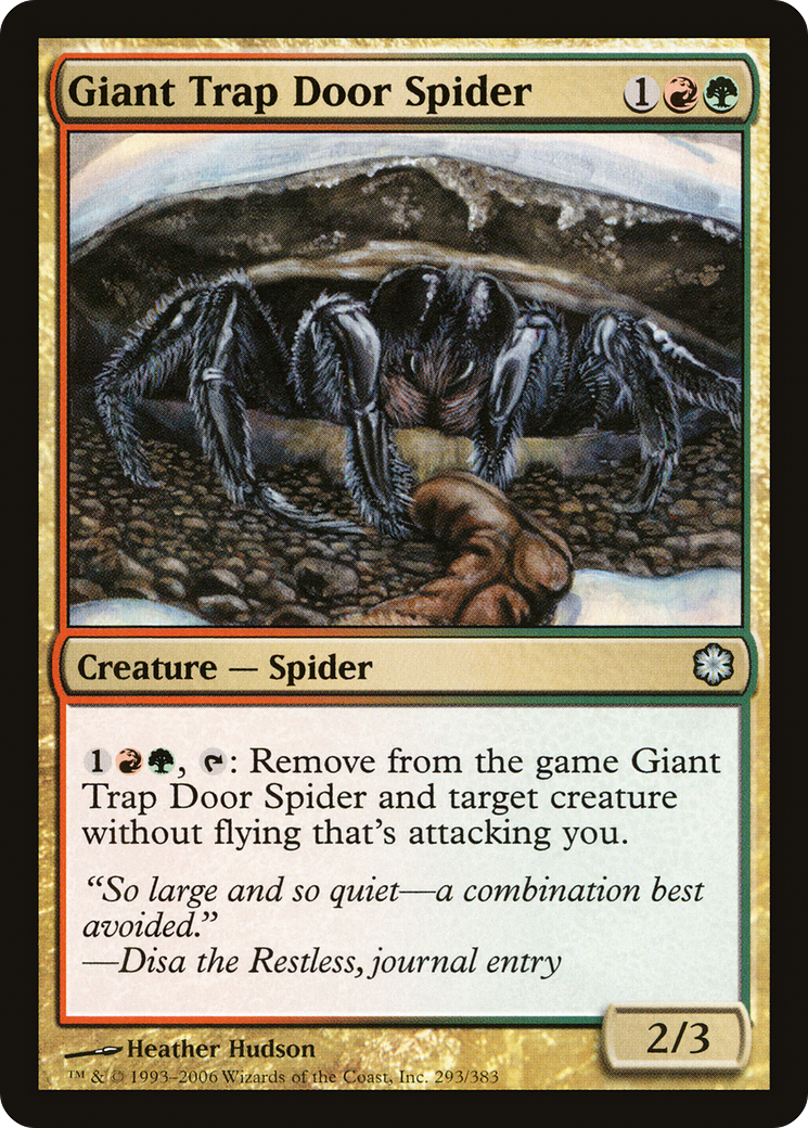 Giant Trap Door Spider (CTD-293) [Coldsnap Theme Decks]