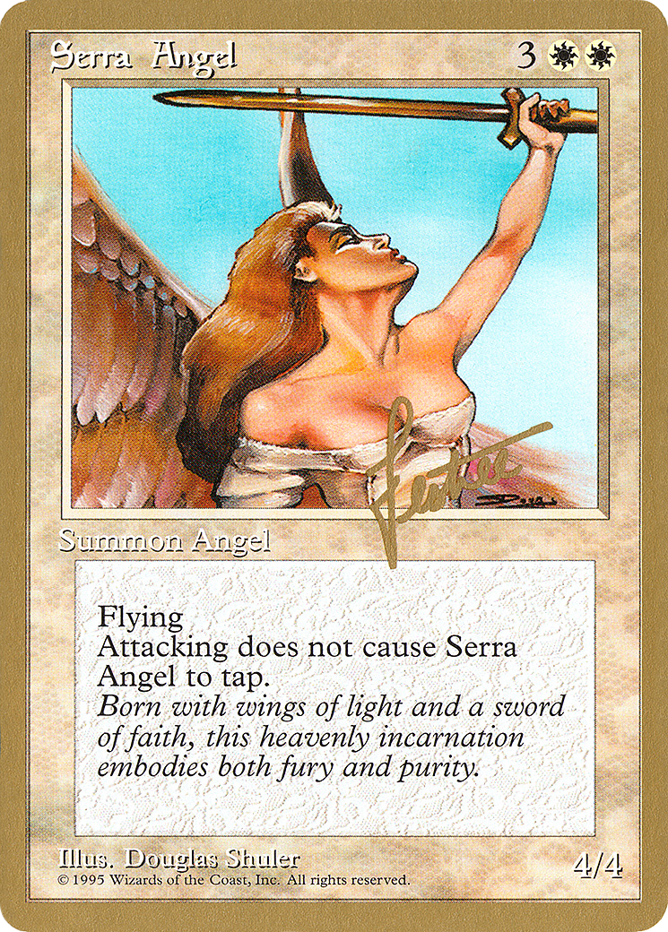 Serra Angel - 1996 Bertrand Lestree (4ED) [Pro Tour Collector Set]