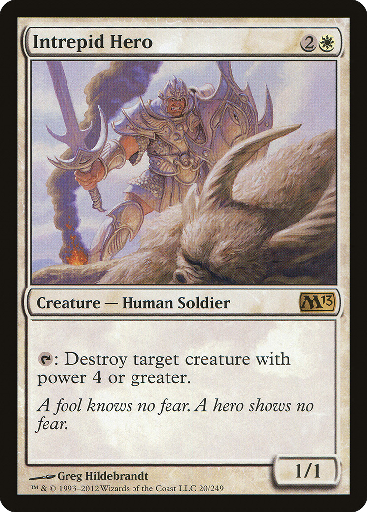 Intrepid Hero (M13-020) [Magic 2013] Foil