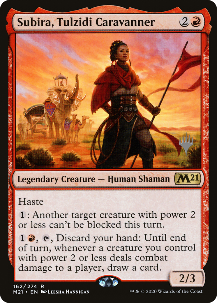 Subira, Tulzidi Caravanner (PPM21-162) [Promo Pack: Core Set 2021 Promos] Foil