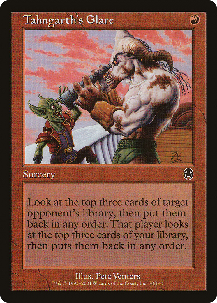 Tahngarth's Glare (APC-070) [Apocalypse] Foil