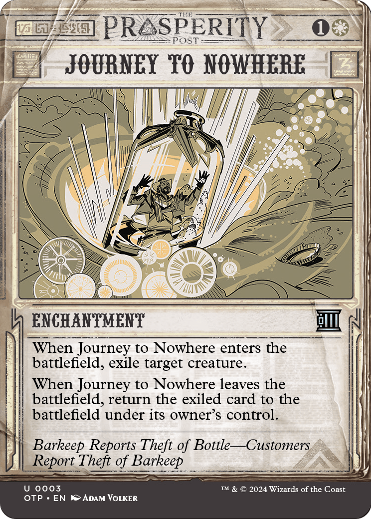 Journey to Nowhere (OTP-003) (Showcase) (Borderless) [Breaking News]
