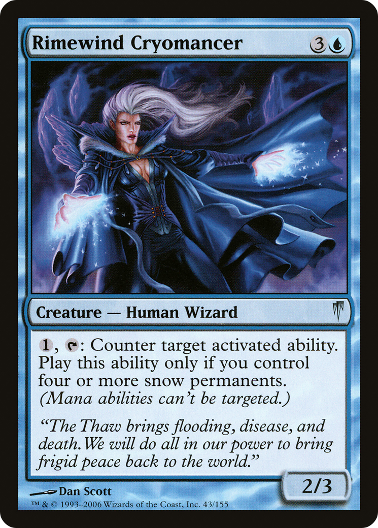 Rimewind Cryomancer (CSP-043) [Coldsnap] Foil