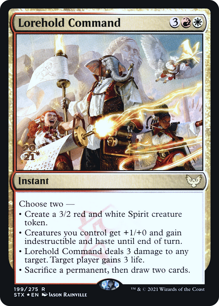 Lorehold Command (PRE-199) [Strixhaven: School of Mages Promos] Foil