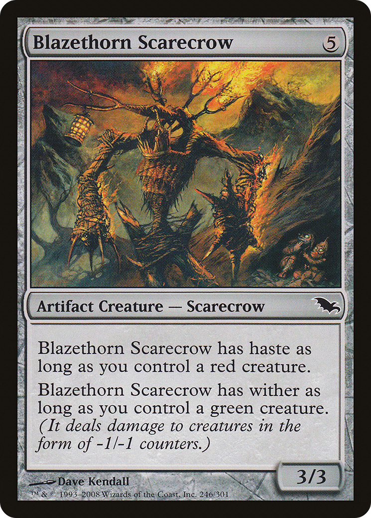 Blazethorn Scarecrow (SHM-246) [Shadowmoor] Foil