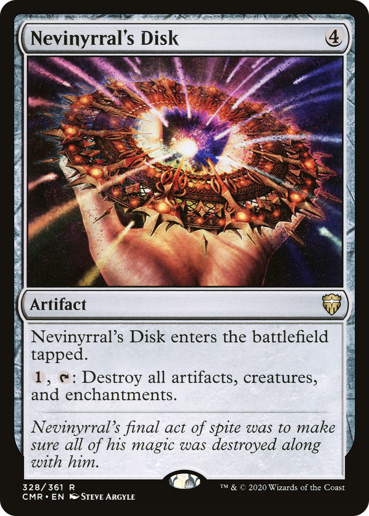 Nevinyrral's Disk (CMR-328) [Commander Legends] Foil