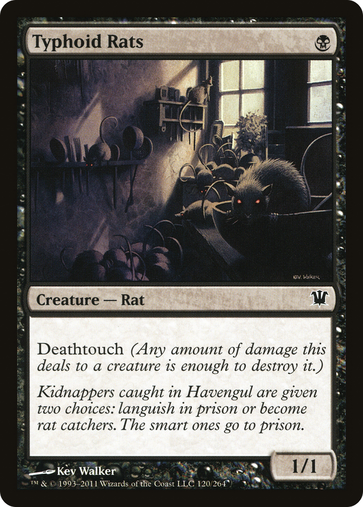Typhoid Rats (ISD-120) [Innistrad] Foil
