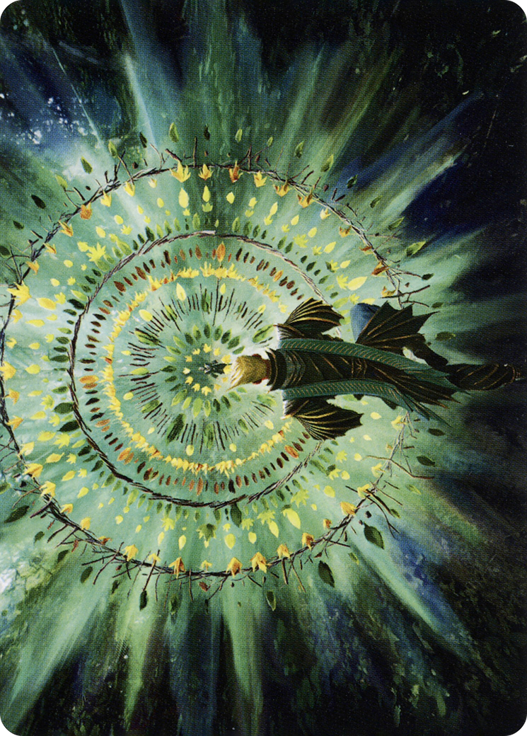 Verdant Mastery Art Card (ASSTX-019) (Borderless) [Strixhaven Art Series]