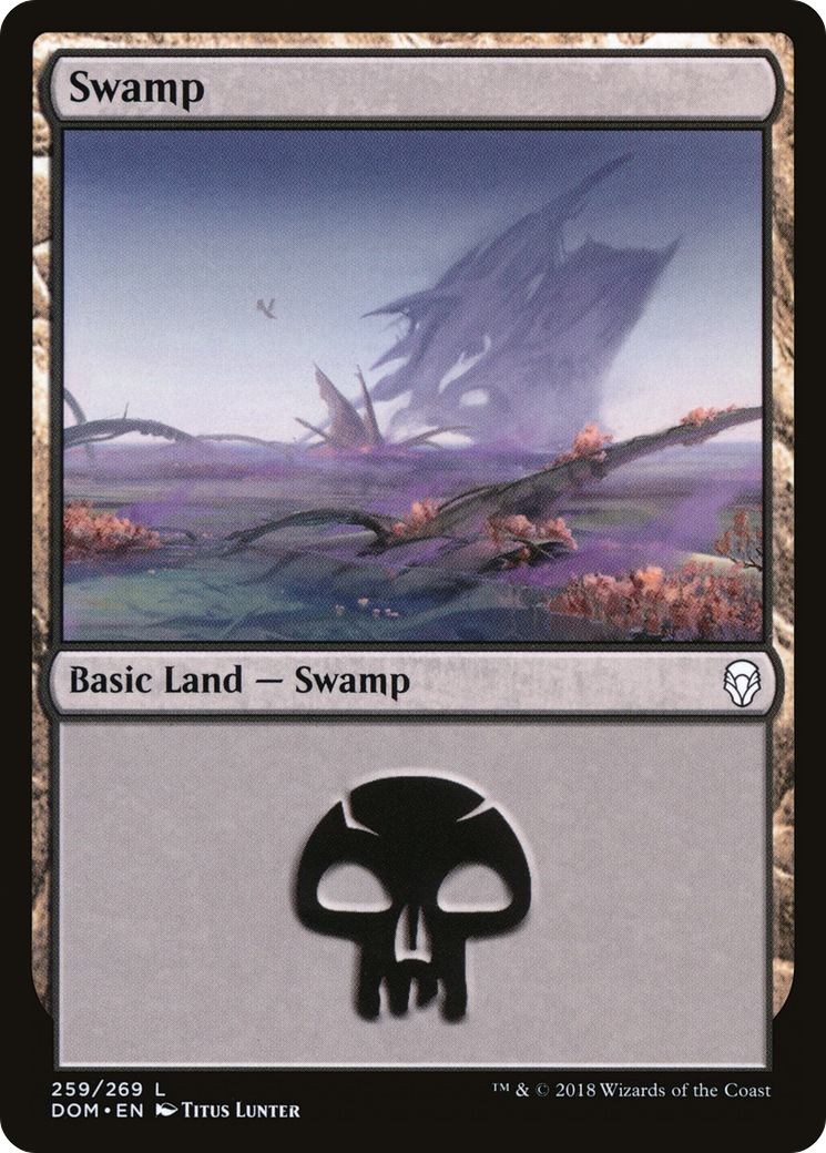 Swamp (DOM-259) [Dominaria] Foil