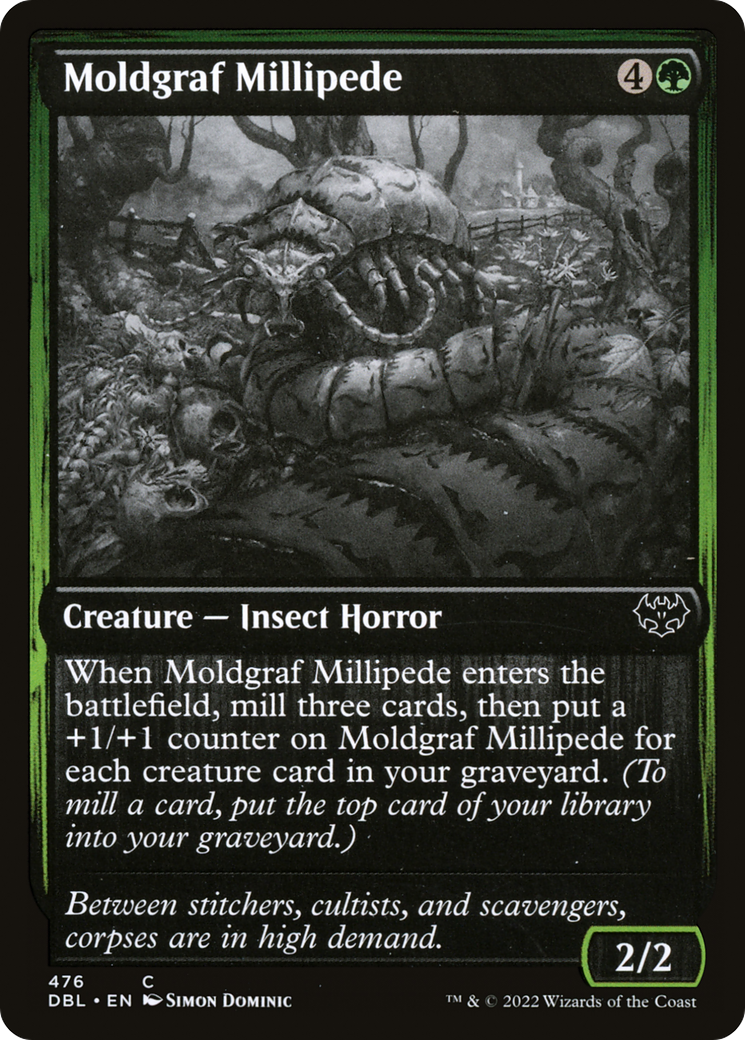 Moldgraf Millipede (DBL-476) [Innistrad: Double Feature] Foil
