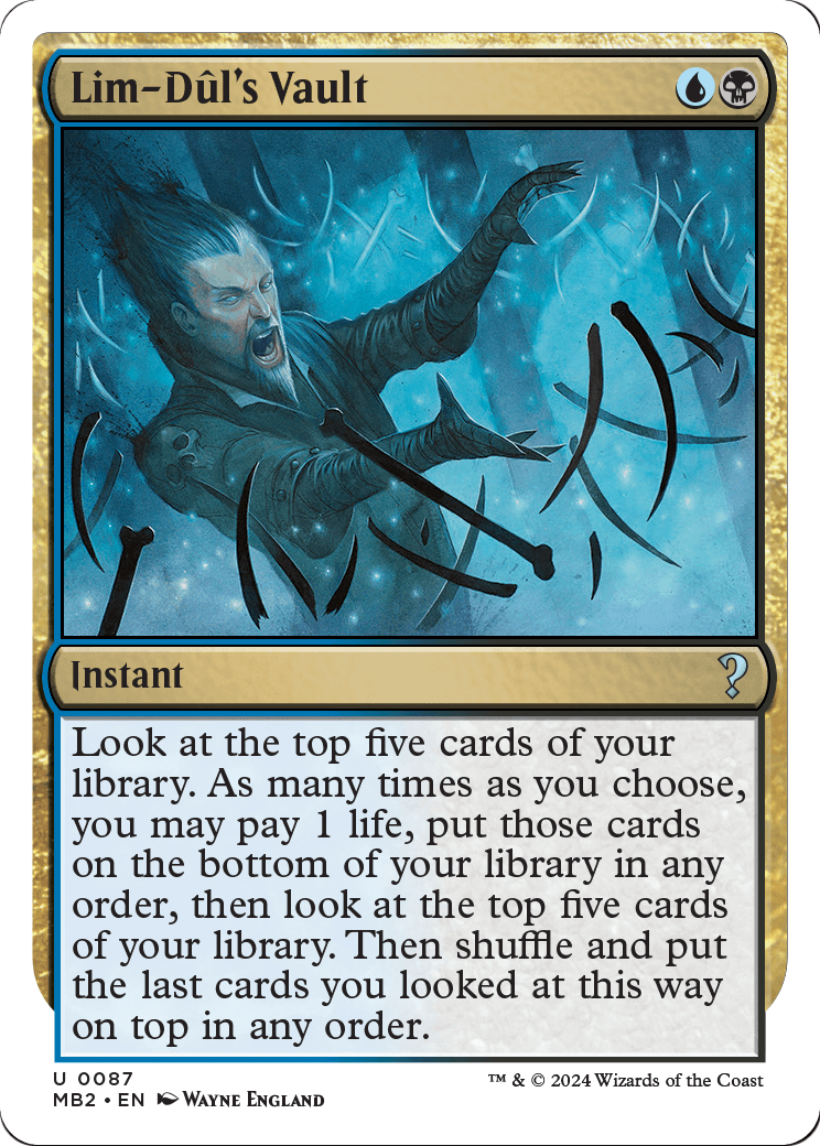 Lim-Dul's Vault (White Border) (MB2-087) [Mystery Booster 2]