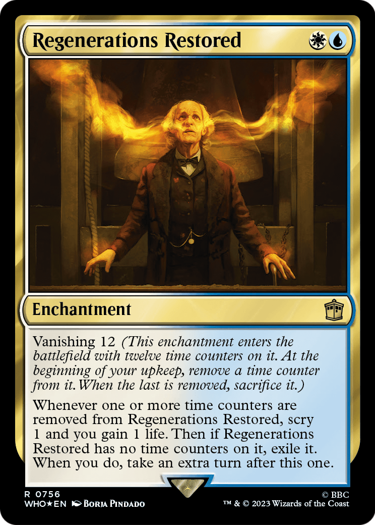 Regenerations Restored (Surge Foil) (WHO-756) [Doctor Who] Foil
