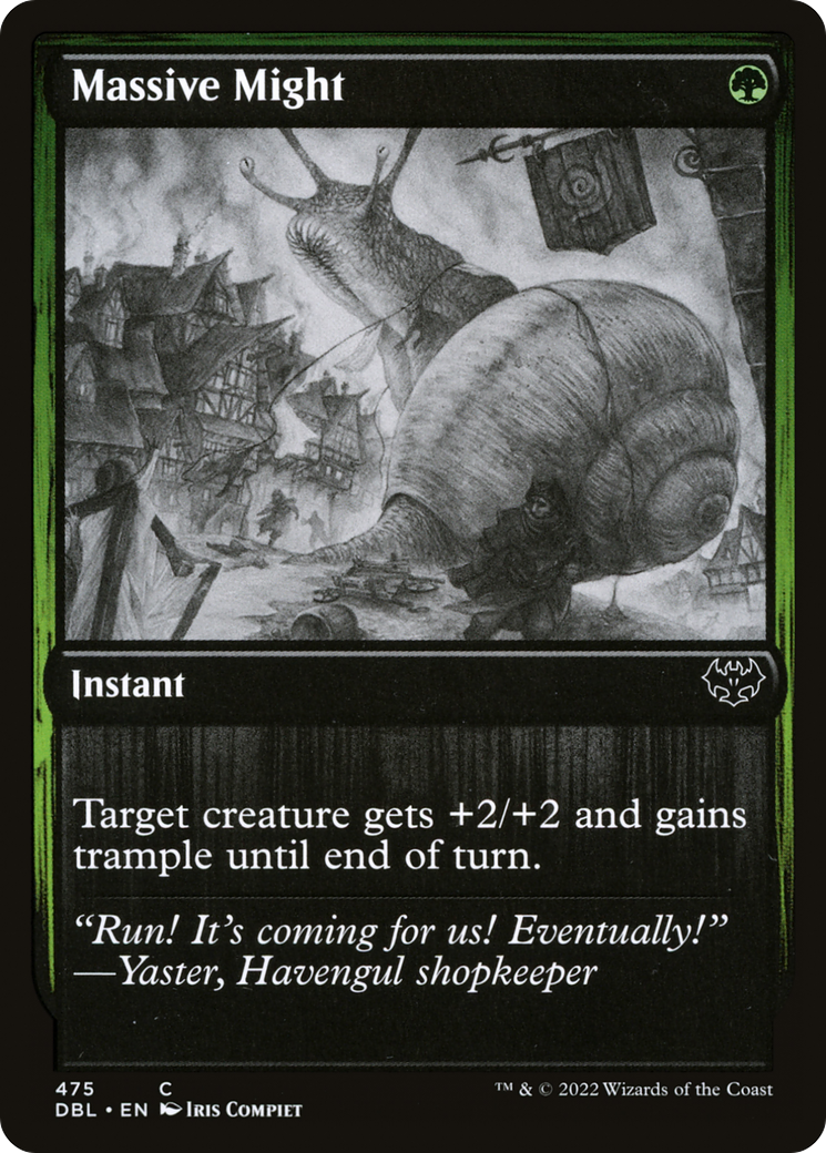Massive Might (DBL-475) [Innistrad: Double Feature]