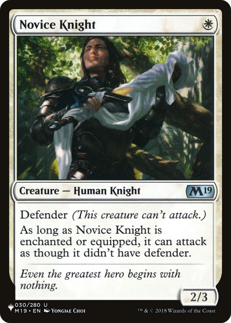 Novice Knight - The List [The List]
