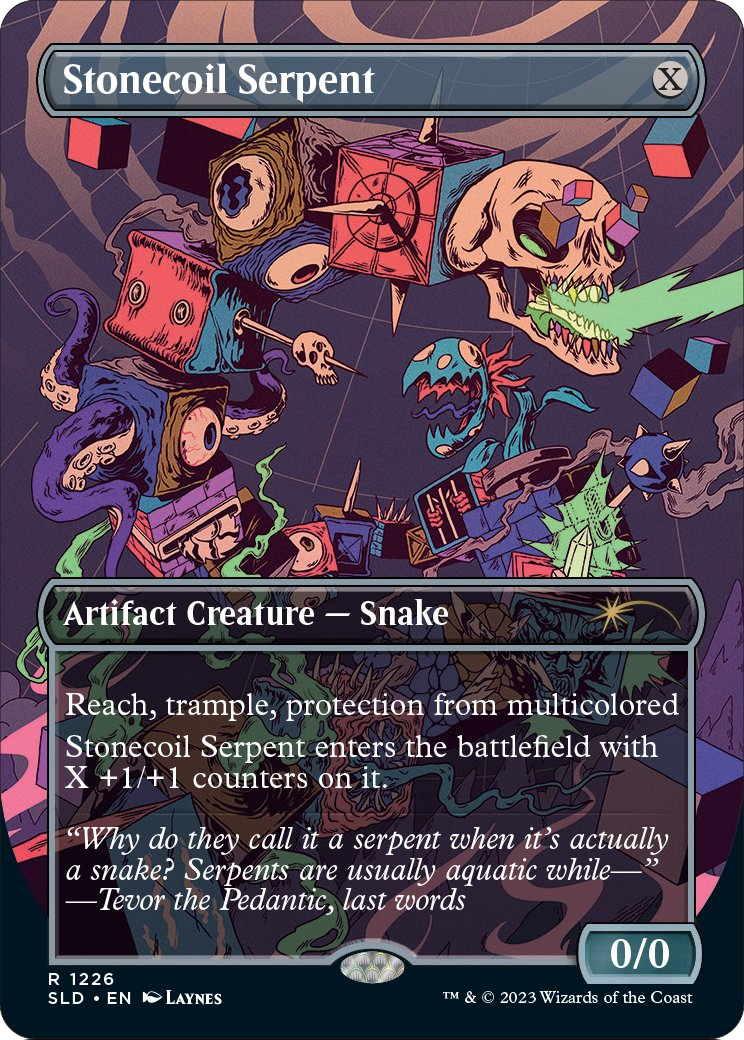 Stonecoil Serpent (SLD-1226) (Borderless) [Secret Lair Drop]