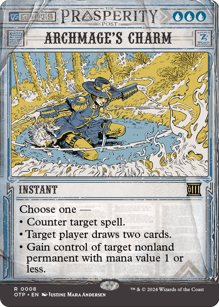 Archmage's Charm (OTP-008) (Showcase) (Borderless) [Breaking News]
