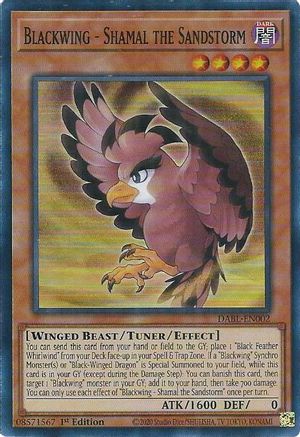 Blackwing - Shamal the Sandstorm (Super Rare) (DABL-EN002) - Darkwing Blast 1st Edition