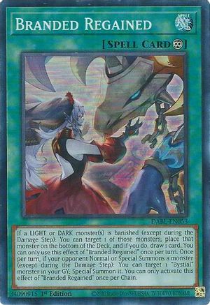 Branded Regained (Super Rare) (DABL-EN053) - Darkwing Blast 1st Edition