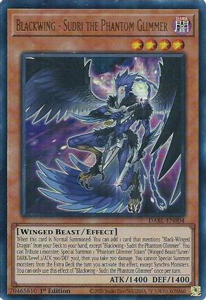 Blackwing - Sudri the Phantom Glimmer (Ultra Rare) (DABL-EN004) - Darkwing Blast 1st Edition