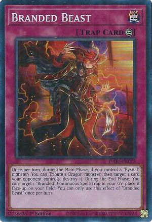 Branded Beast (Super Rare) (DABL-EN073) - Darkwing Blast 1st Edition