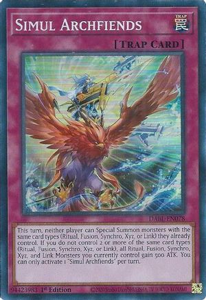 Simul Archfiends (Super Rare) (DABL-EN078) - Darkwing Blast 1st Edition