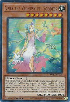Vera the Vernusylph Goddess (Ultra Rare) (DABL-EN025) - Darkwing Blast 1st Edition