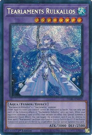 Tearlaments Rulkallos (Secret Rare) (DABL-EN039) - Darkwing Blast 1st Edition