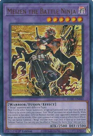 Meizen the Battle Ninja (Ultra Rare) (DABL-EN040) - Darkwing Blast 1st Edition