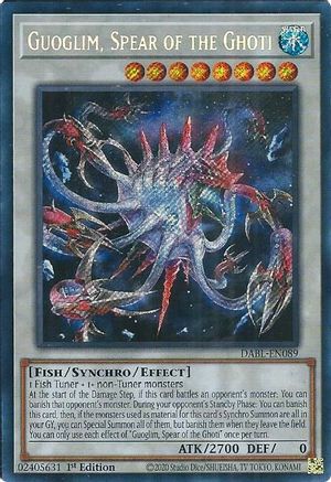 Guoglim, Spear of the Ghoti (Secret Rare) (DABL-EN089) - Darkwing Blast 1st Edition