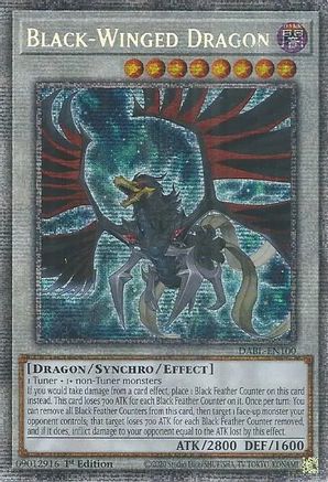 Black-Winged Dragon (Starlight Rare) (DABL-EN100) - Darkwing Blast 1st Edition