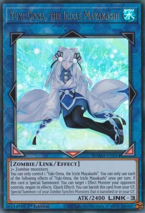 Yuki-Onna, the Icicle Mayakashi (Ultra Rare) (MAMA-EN014) - Magnificent Mavens 1st Edition