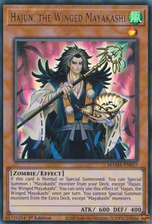 Hajun, the Winged Mayakashi (Ultra Rare) (MAMA-EN017) - Magnificent Mavens 1st Edition