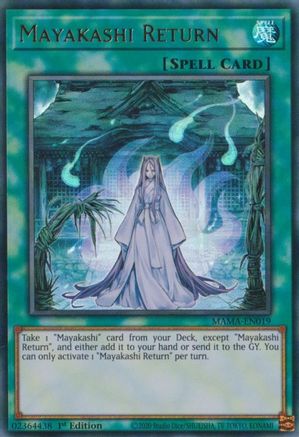 Mayakashi Return (Ultra Rare) (MAMA-EN019) - Magnificent Mavens 1st Edition