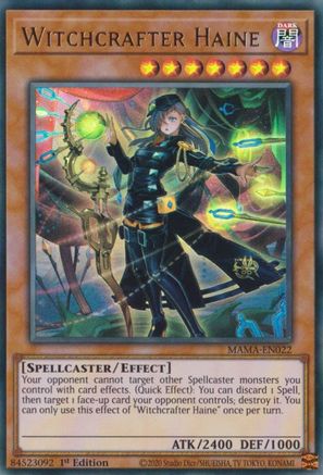 Witchcrafter Haine (Ultra Rare) (MAMA-EN022) - Magnificent Mavens 1st Edition