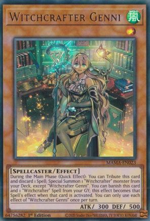 Witchcrafter Genni (Ultra Rare) (MAMA-EN023) - Magnificent Mavens 1st Edition
