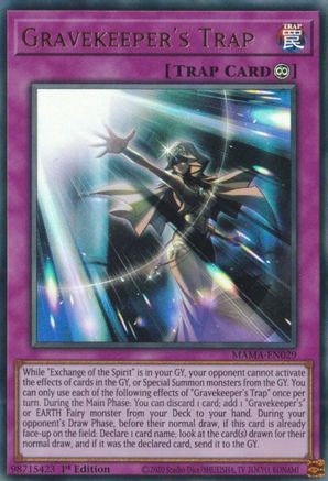 Gravekeeper's Trap (Ultra Rare) (MAMA-EN029) - Magnificent Mavens 1st Edition