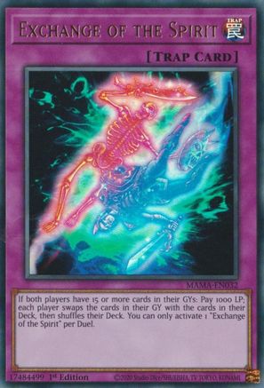Exchange of the Spirit (Ultra Rare) (MAMA-EN032) - Magnificent Mavens 1st Edition