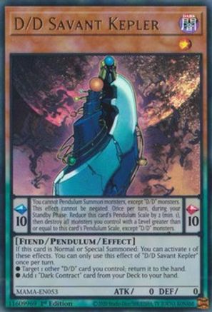 D/D Savant Kepler (Ultra Rare) (MAMA-EN053) - Magnificent Mavens 1st Edition