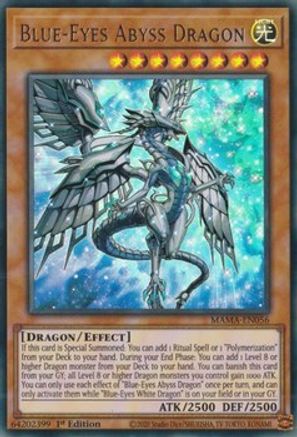 Blue-Eyes Abyss Dragon (Ultra Rare) (MAMA-EN056) - Magnificent Mavens 1st Edition