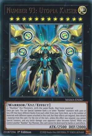 Number 93: Utopia Kaiser (Ultra Rare) (MAMA-EN067) - Magnificent Mavens 1st Edition