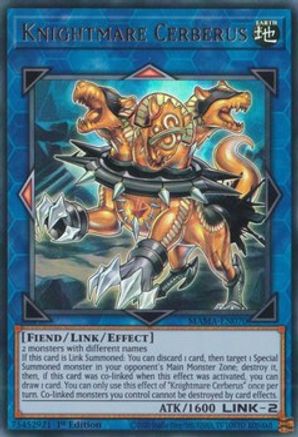 Knightmare Cerberus (Ultra Rare) (MAMA-EN070) - Magnificent Mavens 1st Edition