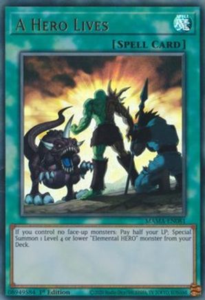 A Hero Lives (Ultra Rare) (MAMA-EN081) - Magnificent Mavens 1st Edition